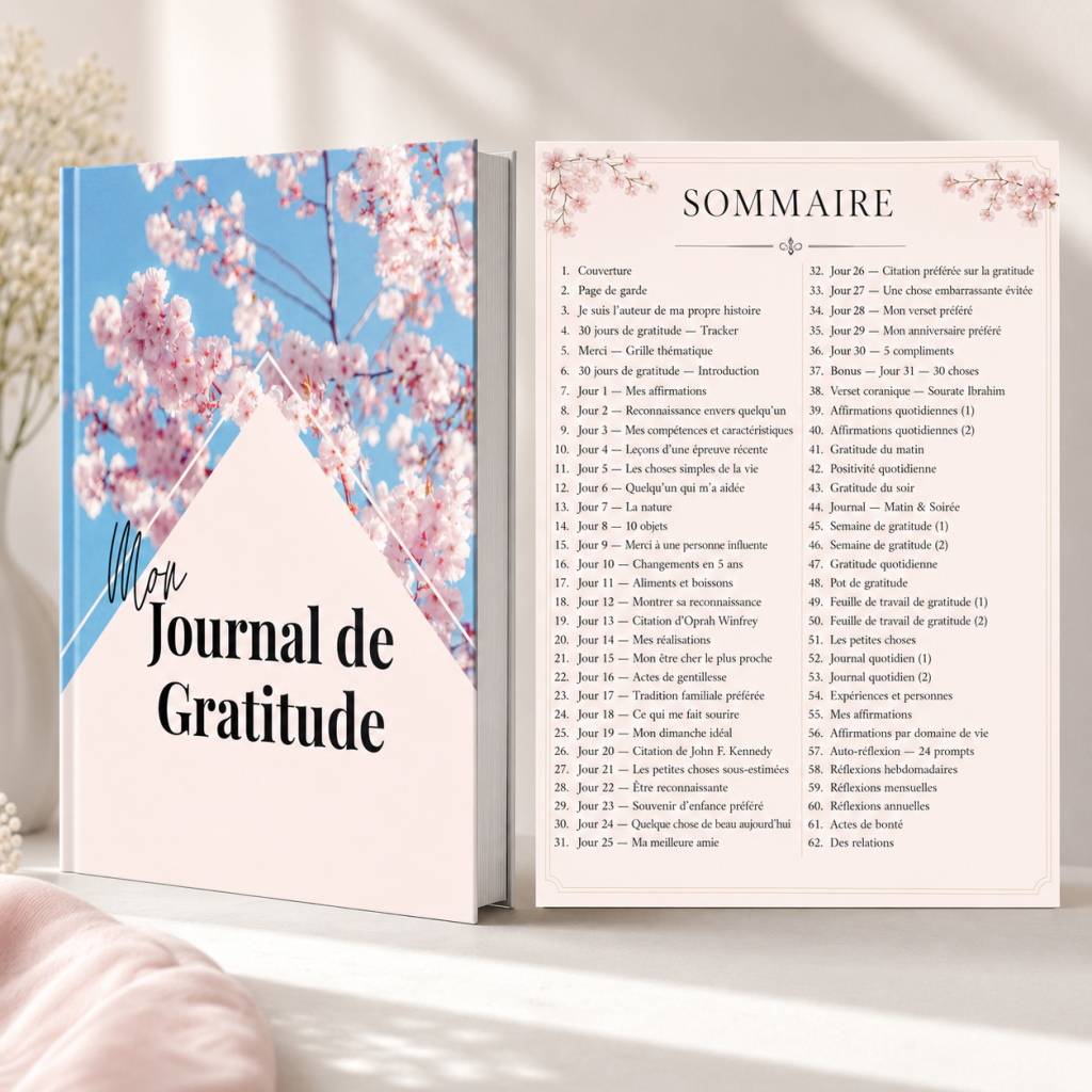 Mon journal de gratitude